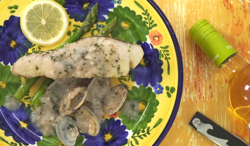 ヘイクのグリーンソース煮 スペイン